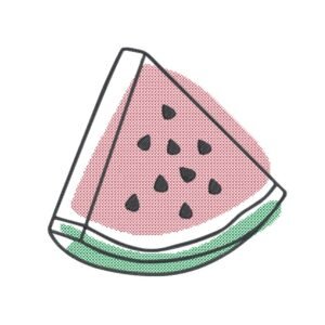 Messy Watermelon  Machine Embroidery Design, Beautiful And Simple Fruit Embroidery File