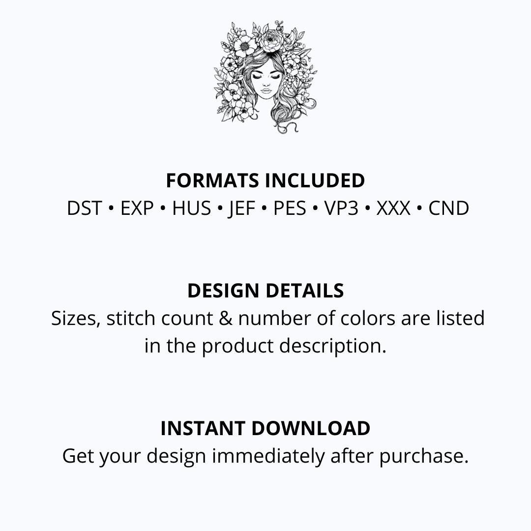 Deer Silhouette Machine Embroidery Design, Wild Animal Embroidery File - Image 4