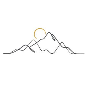 Minimalist Mountains Line Machine Embroidery Design, Nature Embroidery File