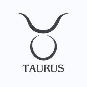 Minimalistic Taurus Zodiac Machine Embroidery Design, Horoscope Sign Embroidery File
