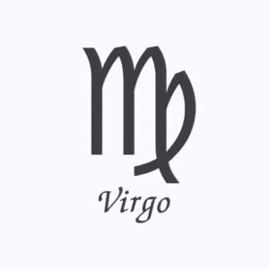 Minimalistic Virgo Zodiac Machine Embroidery Design, Horoscope Sign Embroidery File