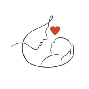 Minimalist Mom And Baby Machine Embroidery Design, Kids Embroidery File