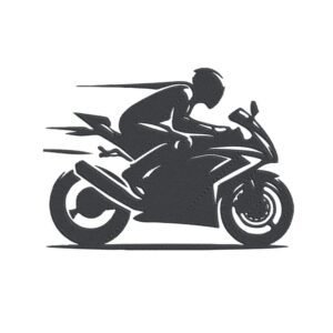 Motorcyclist Machine Embroidery Design, Hobby and Activity for Men Embroidery File