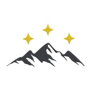 Mountains And Stars Machine Embroidery Design, Nature Embroidery File