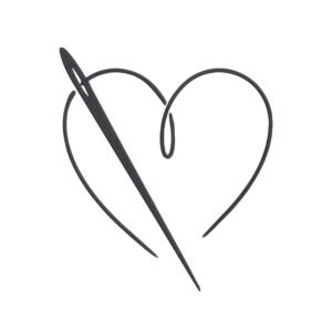 Needle With Thread Heart Machine Embroidery Design, Hobby and Activity for Women Embroidery File