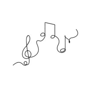 Notes Outline Machine Embroidery Design, Music Hobby and Activity for All Embroidery File