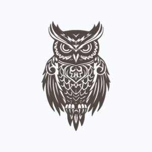 Owl Bird Machine Embroidery Design, Birds Embroidery File