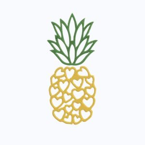 Pineapple Fruit Machine Embroidery Design, Beautiful And Simple Kitchen Embroidery File