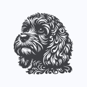 Poodle Dog Machine Embroidery Design, Puppy Breed Embroidery File