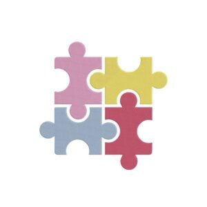 Puzzle Pieces Machine Embroidery Design, Hobby and Activity for All Embroidery File