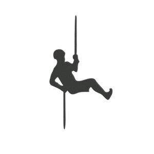 Rappelling Machine Embroidery Design, Hobby and Activity for Men Embroidery File