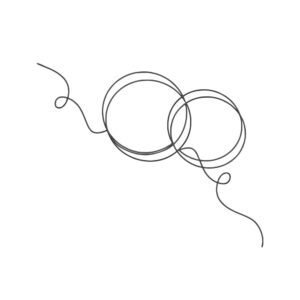 Wedding Rings Line Art Machine Embroidery Design, Marriage Outline Embroidery File