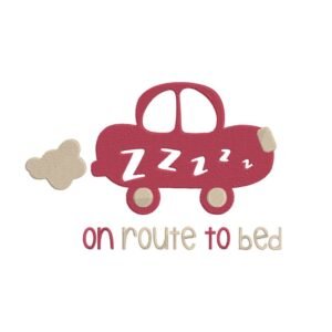 On Route To Bed Machine Embroidery Design, Kids Embroidery File