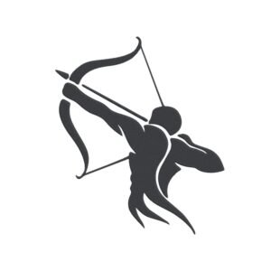 Sagittarius Man Machine Embroidery Design, Horoscope Sign Embroidery File