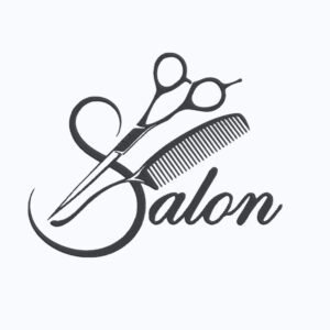 Salon Title And Tools Machine Embroidery Design, Hobby and Activity for Women Embroidery File