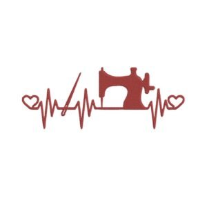 Sewing Heartbeat Machine Embroidery Design, Hobby and Activity for Women Embroidery File