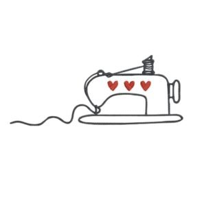 Sewing Machine With Hearts Machine Embroidery Design, Hobby and Activity for Women Embroidery File
