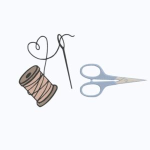 Spool Of Thread And Scissors Machine Embroidery Design, Hobby and Activity for Women Embroidery File