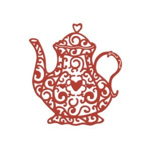 Vintage Teapot Machine Embroidery Design, Beautiful And Simple Kitchen Embroidery File