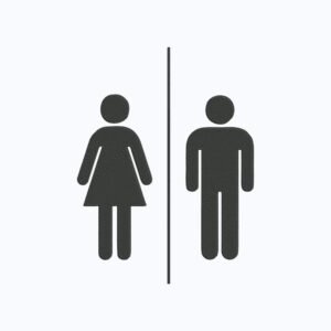Toilet Symbol Machine Embroidery Design, WC And Home Embroidery File