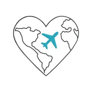 Travel Heart With A Plane Machine Embroidery Design, Hobby And Activity for All Embroidery File