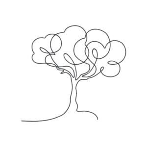 Tree Outline Machine Embroidery Design, Nature Embroidery File