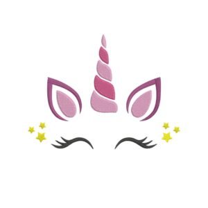 Unicorn Girl Machine Embroidery Design, Kids Embroidery File
