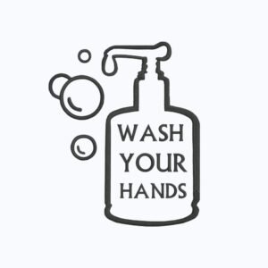 Wash Your Hands Bubbles Machine Embroidery Design, Home And Bathroom Embroidery File
