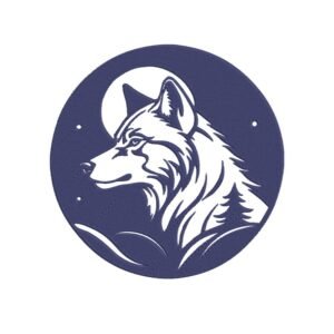 Wolf And Moon Machine Embroidery Design, Wild Animal Embroidery File