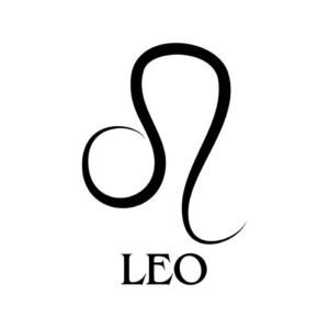 Minimalistic Leo Zodiac Machine Embroidery Design, Horoscope Sign Embroidery File