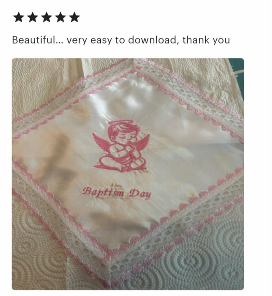 Baby Angel Machine Embroidery Design