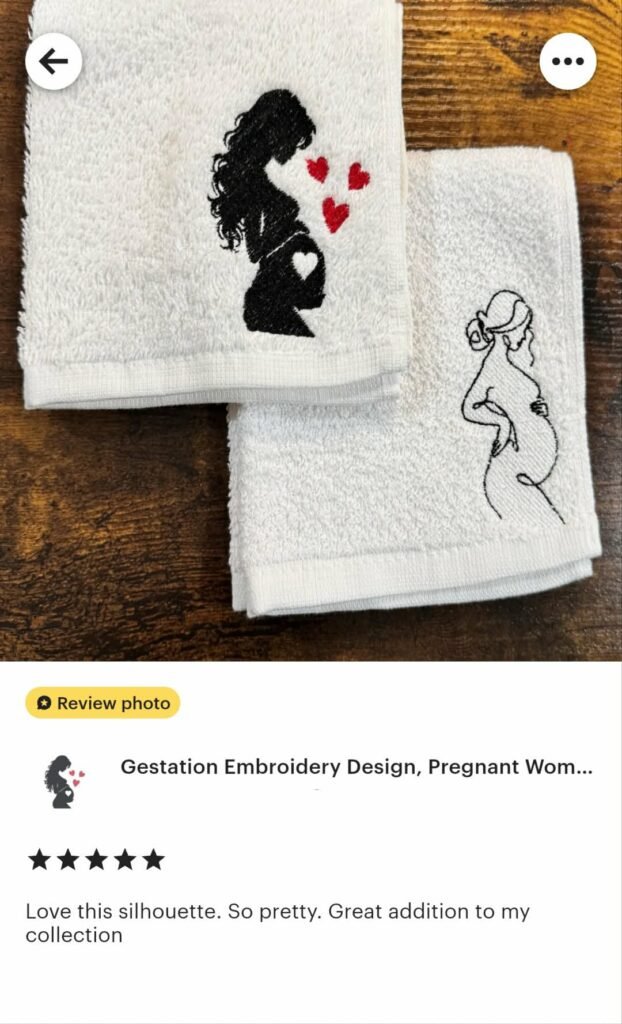 Woman machine embroidery design
