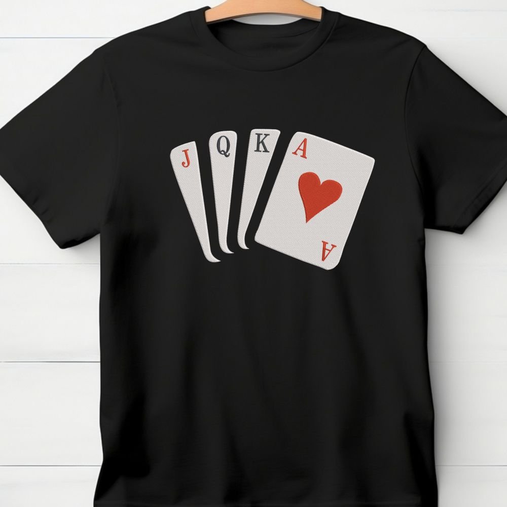 Poker Cards Machine Embroidery Design, Hobby and Activity for All Embroidery File - Image 3