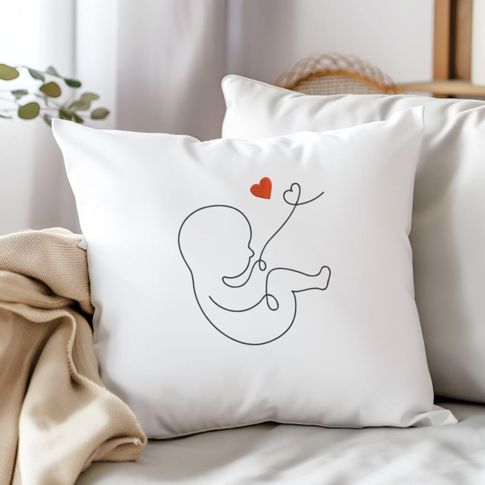 Baby On The Way Machine Embroidery Design, Kids Embroidery File - Image 3