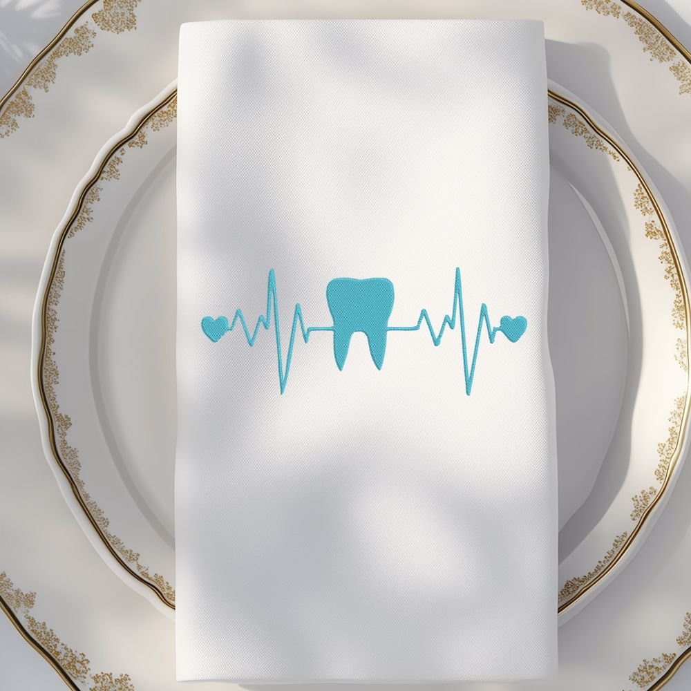 Dental Cardiogram Machine Embroidery Design, Hobby and Activity for All Embroidery File - Image 3