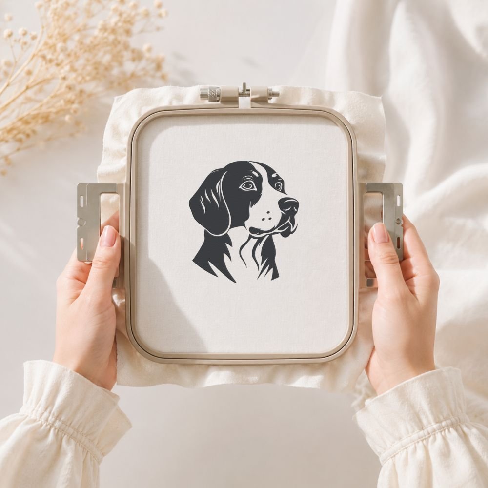 Beagle Dog Breed Machine Embroidery Design, Puppy Embroidery File - Image 3