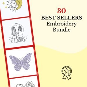 30 Best Sellers Machine Embroidery Designs Bundle -  for every aries of life