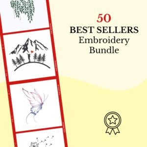 50 Best Sellers Machine Embroidery Designs Bundle -  for every aries of life