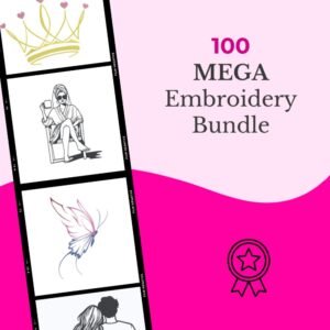 100 Mega Machine Embroidery Designs Bundle - Best Sellers for every aries of life